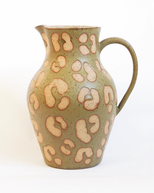 Large Handmade Animal Print Vase by Ceramic Artist Michelle Organ