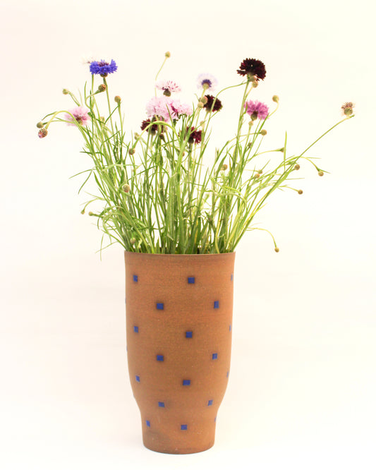 Red and Blue Cubes Vase 3