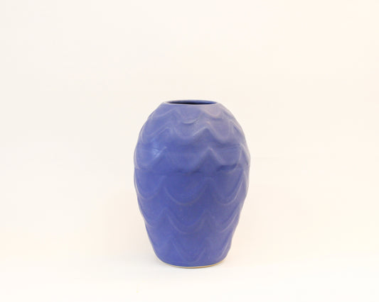 Textured Round Cobalt Vase *SECOND*