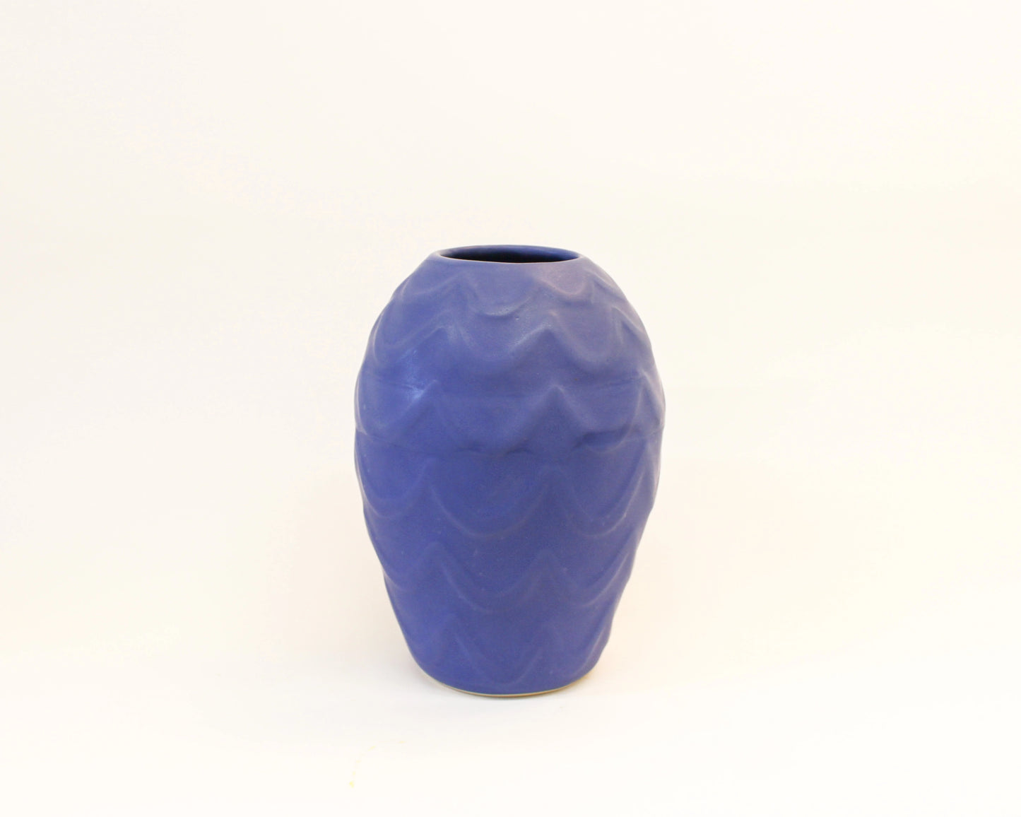Textured Round Cobalt Vase *SECOND*