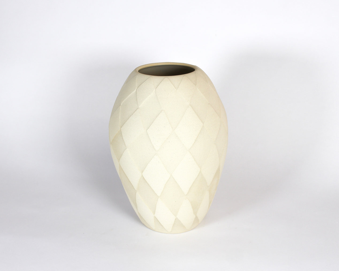 Natural Harlequin Etched Vase