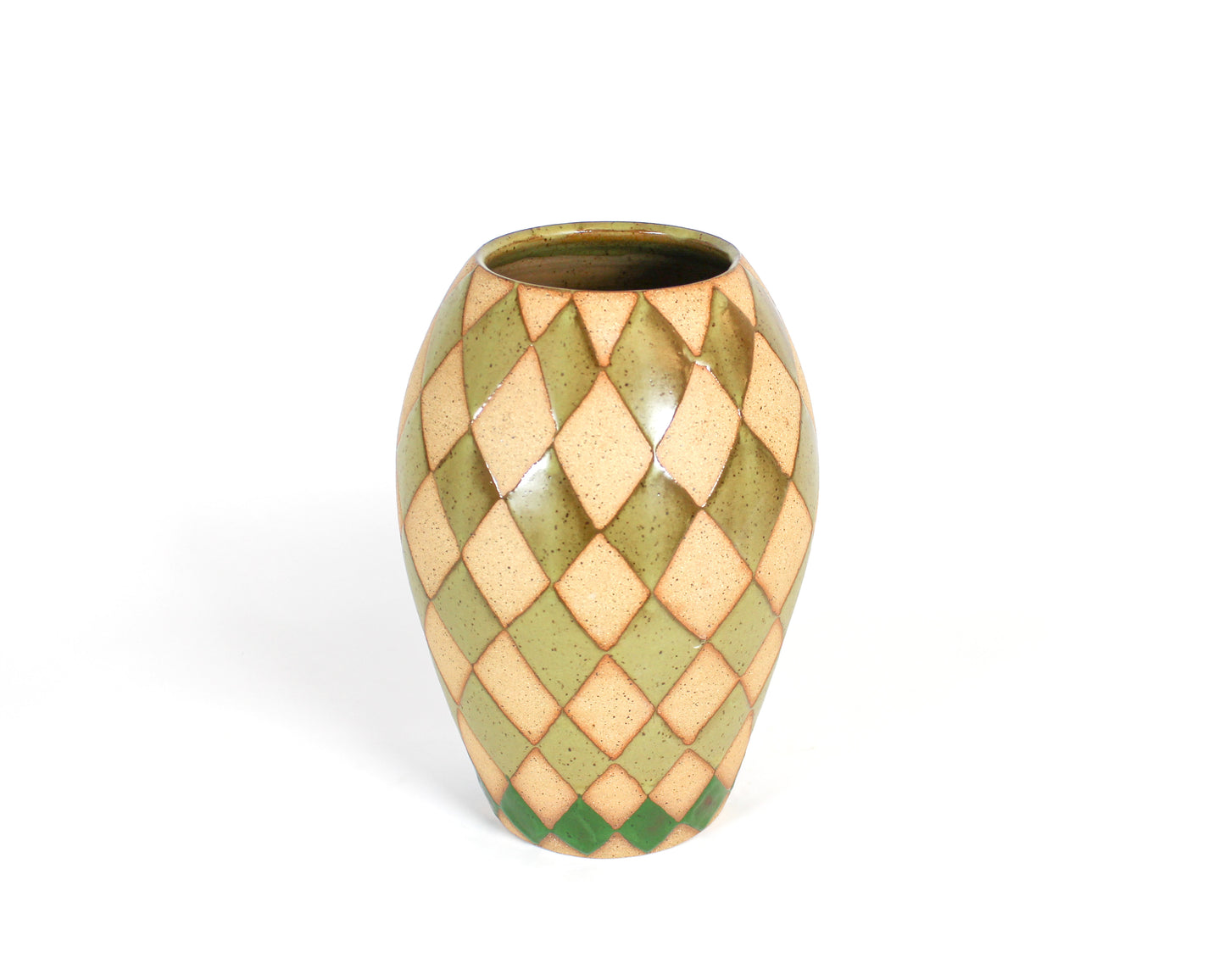 Greens Harlequin Vase