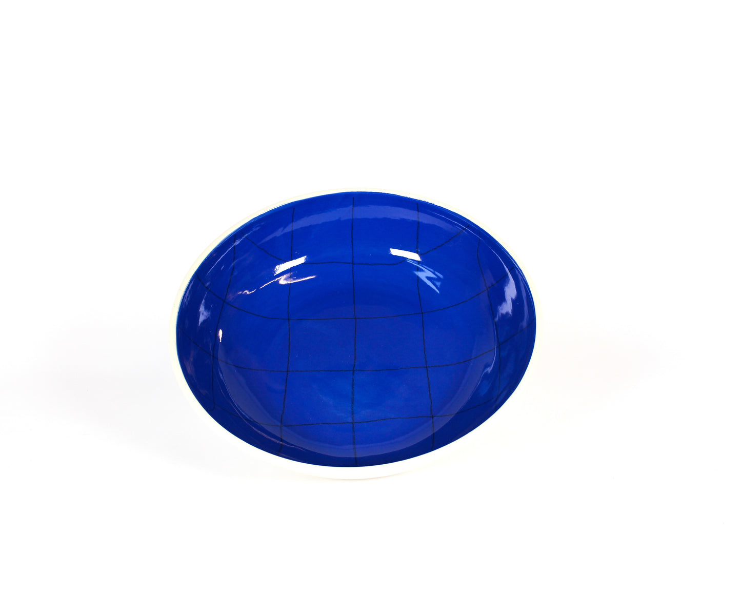 Shallow Bowls - Blue Glossy