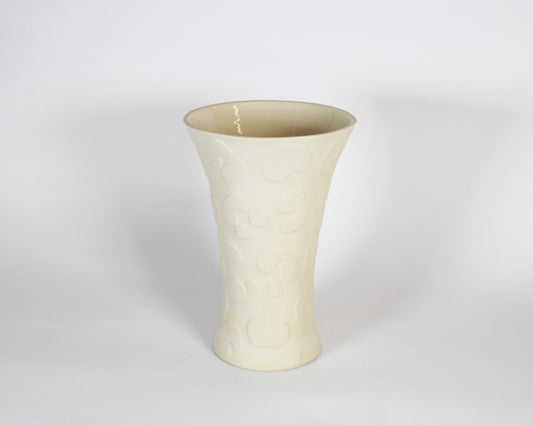 Natural Print Etched Flared Vase